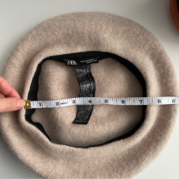 Zara Beige Wool Beret - Picture 5 of 5